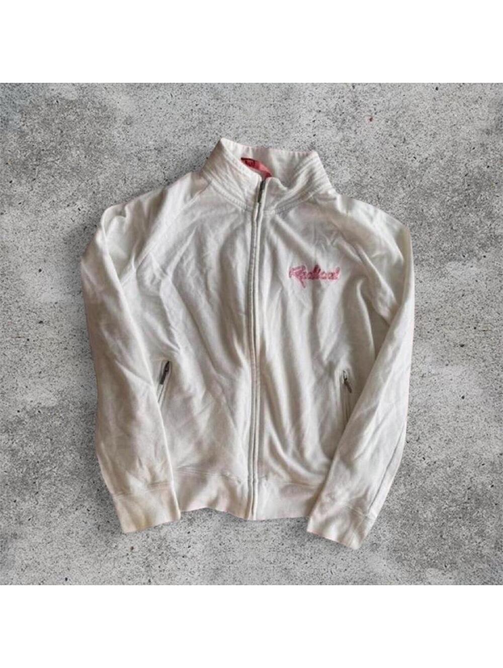 Radical white zip up jacket